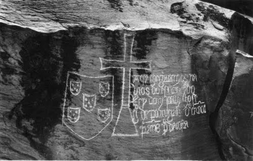 Diogo Cao inscription on the Congo river, 1485